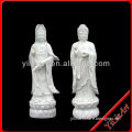Chinese White Stone Buddha Statues Standing for Guanyin YL-J045